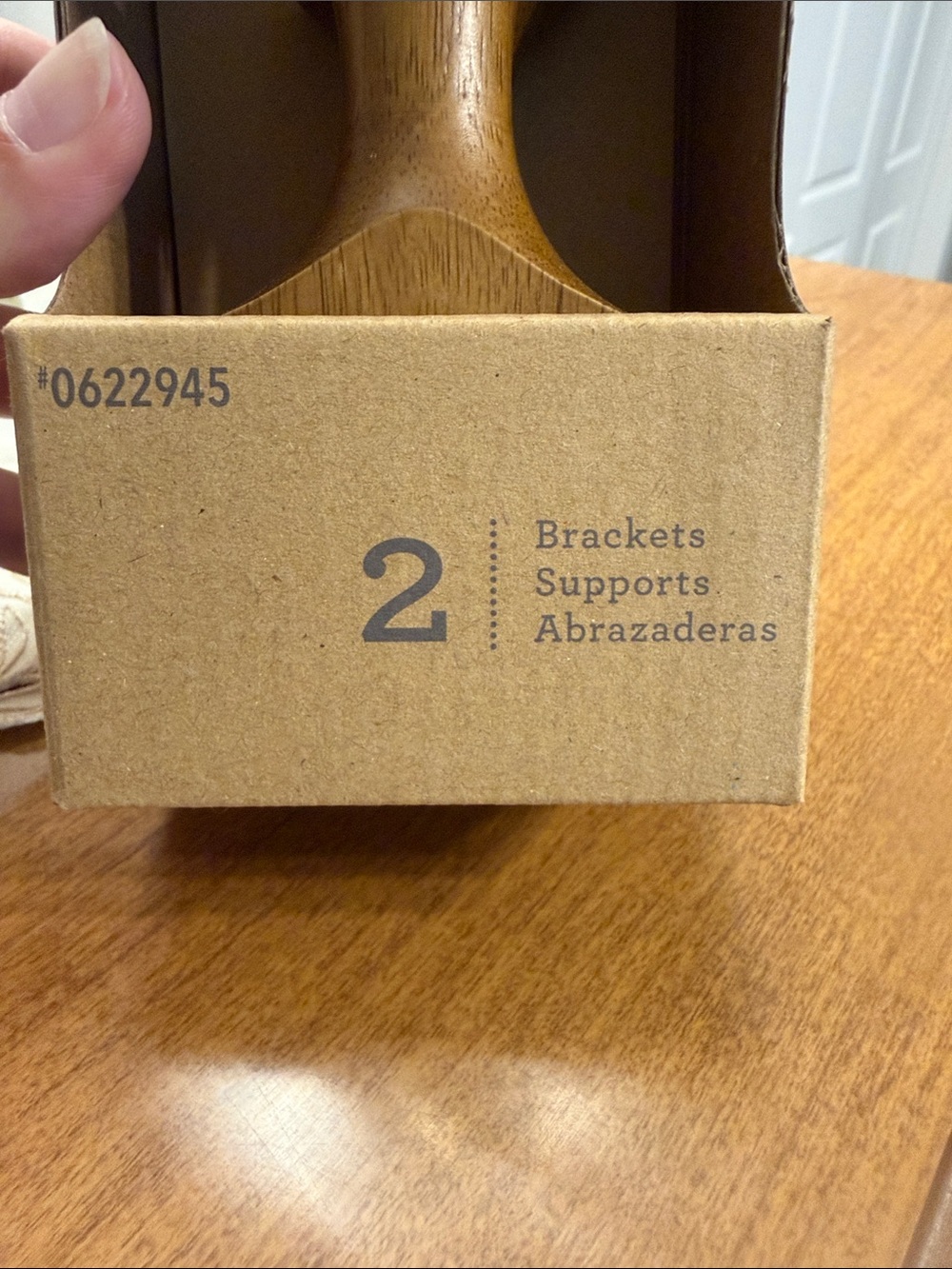 Allen + Roth Tobacco Finish Bracket Set - Picture 2 of 5